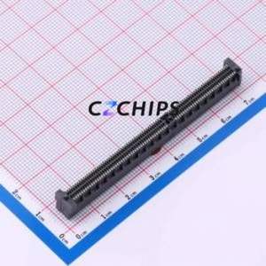 HSEC8-180-01-L-DV-A-K Gold Finger Connector SMD,P=0.8mm Connector 0.8mm 160P Vertical Mount Copper Beryllium - Product Image 2