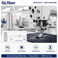 Filo Conduttivo in Acciaio Inossidabile per Produttori di Abbigliamento, Aggiunge Calore alle Linee di Produzione, Filato Metallico per Fabbriche di Abbigliamento