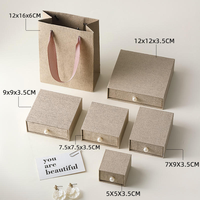 Boîte à bijoux en carton avec logo personnalisé, boîte à bijoux pour collier et bague, emballage de bijoux, boîtes à bijoux en papier et sac en papier personnalisés