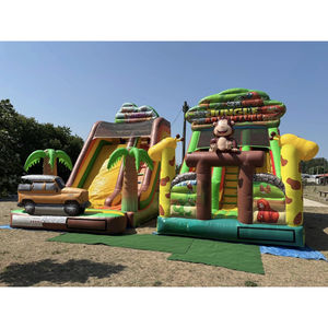 Nuevo Tobogán Inflable Comercial Personalizado con Diseño <span class=keywords><strong>de</strong></span> Animales, Tobogán Inflable <span class=keywords><strong>de</strong></span> Doble Carril <span class=keywords><strong>para</strong></span> <span class=keywords><strong>Fiestas</strong></span> Infantiles en Alquiler - Product Image 3