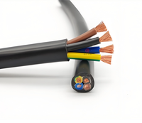 Cable Eléctrico RVV de Cobre Flexible con Aislamiento de PVC, 60227, 300V, 0.75mm², 1mm², 1.5mm², 2.5mm², 2, 3, 4, 5 Núcleos, Veroncable