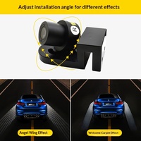 Kemauto Projecteur Laser LED Universel Effet Ailes d'Ange 5W 12V pour Éclairage de Sol et Sous-Voiture, Neuf, Accessoire pour Toutes Voitures