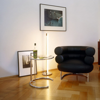 Table basse en verre trempé, ajustable en hauteur, cadre en acier inoxydable, table de thé, canapé et café, livraison gratuite