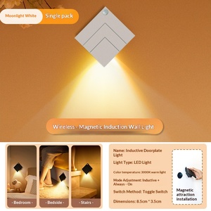 Magnetic suction wiring free intelligent charging LED human body induction <b>light</b>, indoor small night <b>light</b> layout - Product Image 4