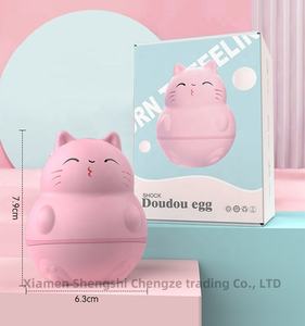 Schattige Mini Draadloze Kat <span class=keywords><strong>Vibrator</strong></span> Voor Eivormige Seksspeeltje Voor Vrouwelijke Clitoris Likken Met Trillende Tong - Product Image 4