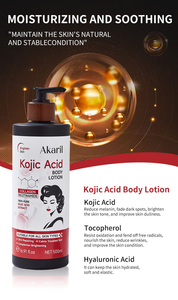 500ml %100 Saf Kojik Asit Özlü Cilt Aydınlatıcı Kolajen Nikotinamid Onarıcı Rahatlatıcı Belirgin Cilt Sorunlarını Giderici Vücut Losyonu - Product Image 2
