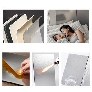 Panneaux muraux décoratifs en métal Placage de bois de charbon de bois Panneaux décoratifs intérieurs et murs de fond - Product Image 6