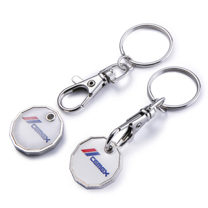 Làm cho của riêng bạn giỏ hàng mã thông báo Móc Chìa Khóa Xe đẩy mã thông báo đồng xu Keychain Trung Quốc Kẽm hợp kim OPP Túi Quà Tặng khuyến mãi tùy chỉnh màu sắc - Product Image 3