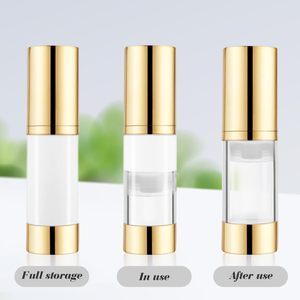 Bouteille Pompe Airless en Plastique 5ml 10ml 12ml 15ml pour Cosmétiques, Format Voyage 0.5oz, Flacon Vide Blanc pour Lotion, Coloré, Taille Moyenne, Vente en Gros - Product Image 3
