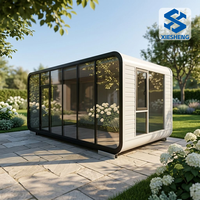 Système d'automatisation de la maison intelligente, énergie solaire intelligente, solution de vie moderne modulaire préfabriquée de luxe, maison mobile Apple Cabin