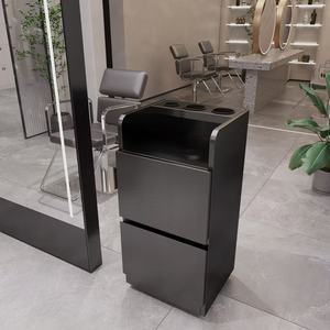 Nouveau chariot de salon moderne en acier inoxydable à 4 roues pour salons de coiffure, hôtels, salons et usage extérieur - Aucun installation requise - Product Image 2