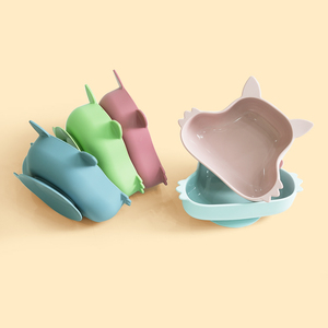 Ensemble d'alimentation en silicone personnalisé 100% de qualité alimentaire, sans BPA, écologique, non toxique, bol en silicone, ensemble d'alimentation en silicone - Product Image 1