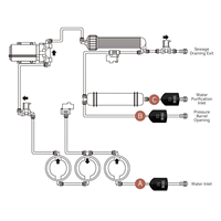 Système de filtration d'eau par osmose inverse numérique haute précision, testeur de TDS en ligne pour purificateur d'eau domestique RO