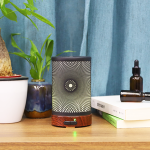 Ultrasonic Essential Oil <strong>Diffuser</strong> &amp; Electric Humidifier with 7-Color LED Light Metal Construction Portable for Home Use - Product Image 4