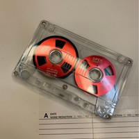 Cassette vierge en métal personnalisée en usine, bobine ouverte, 50 min, Type I, pour enregistrement audio, mixtape musical rétro, coque transparente MT-42