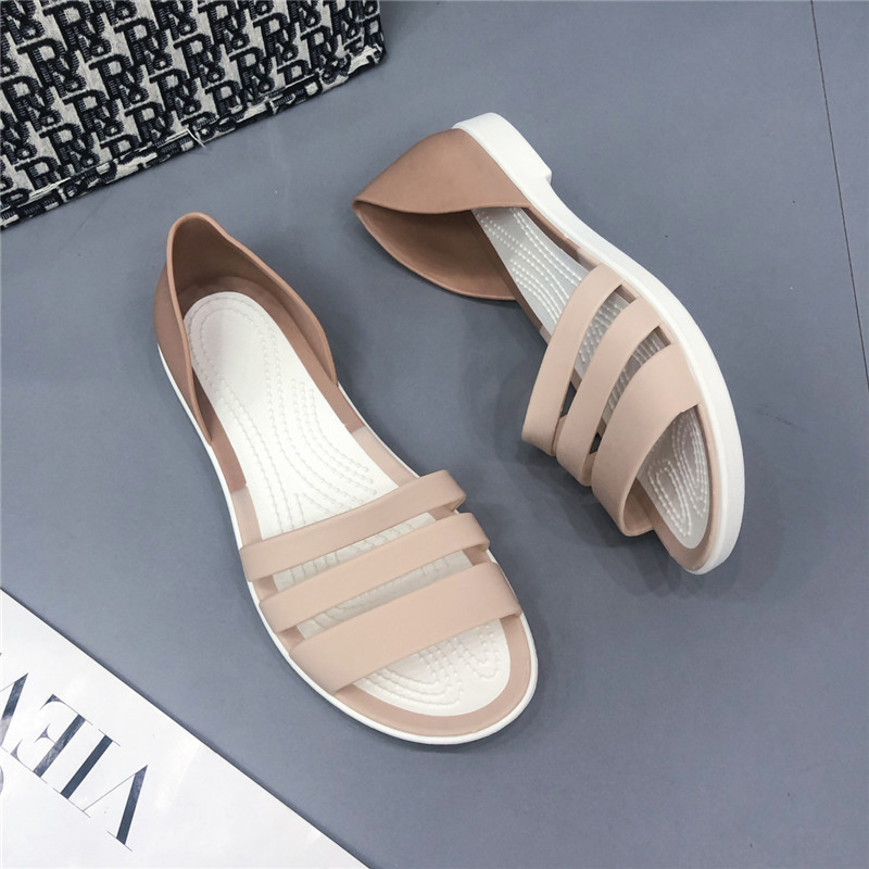 Korean Single Shoes Large Size Roman Beach Flat Women Casual Sandals Shoe Wholesale