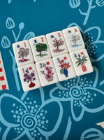 Ubin Mahjong Amerika Ramah Lingkungan Mewah Buatan Tangan Bertema Heron dari Akrilik untuk Hadiah dan Hiburan Meja