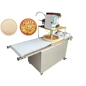 Máquina automática comercial sem glúten para fazer massa e base de pizza, máquina de fazer massa com base de rolo para restaurante