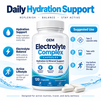 Capsules d'électrolytes, complément d'hydratation avec sodium, potassium, magnésium pour le bien-être quotidien, fabrication en marque privée OEM
