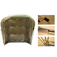 Auvent de voiture pliable semi-automatique, tente de garage, robuste, imperméable, résistant aux UV, garage de voiture portable pour le stationnement en extérieur, le camping