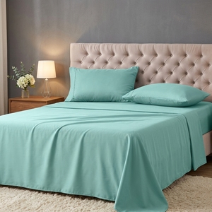 <strong>Utopia</strong> <strong>Bedding</strong> 4-Piece Queen Size Sheet Set 200TC Brushed Microfiber Polyester Oeko-Tex Certified Solid Sheet Sheet Pillowcases - Product Image 3