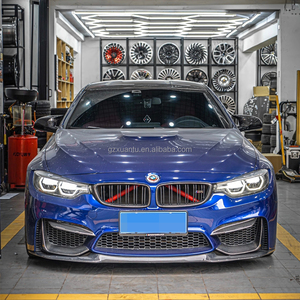 Lèvre avant en Fiber de carbone Style CS pour BMW M3 F80 <span class=keywords><strong>M4</strong></span> F82 voiture Trofeo mise à niveau pare-chocs avant lèvre Spoiler Kit de carrosserie - Product Image 5