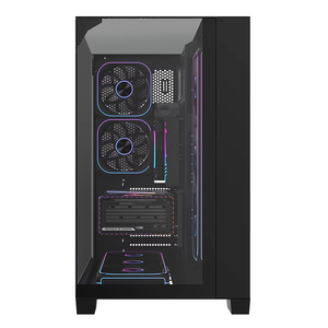 Caja de <span class=keywords><strong>PC</strong></span> para Juegos Zeromaster Aquarium ATX Mid Tower, 3 Lados de Vidrio Templado Panorámico, Caja de Ordenador para Juegos de Doble Cámara - Product Image 4