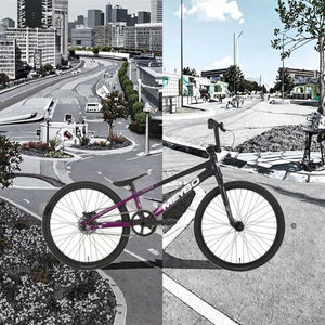 Bicicleta Flatland <span class=keywords><strong>de</strong></span> 20 Pulgadas con Cuadro <span class=keywords><strong>de</strong></span> Aleación y Freno Trasero, Una Velocidad, Estilo Libre, Llanta <span class=keywords><strong>Bici</strong></span> <span class=keywords><strong>BMX</strong></span> - Product Image 3