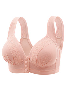 Soutien-gorge d'allaitement à fermeture avant grande taille, soutien-gorge de maternité respirant en maille pour l'allaitement, soutien-gorge sans armatures 95% nylon S-XXL - Product Image 1