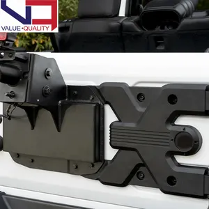 For JEEP wrangler Jeep 4*4 JL 2018-2023 Tire Carrier Hinge Casting Kit aluminum Black Car Auto Part