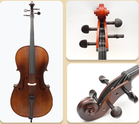 Handmade tiger Patterned Cello with Glossy Matte Diverse Styles for Adult Beginners Professional Grade Cello