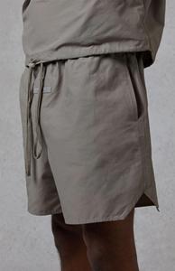 Pantalones cortos informales con cordón transpirables de secado rápido para hombre, técnicas de estiramiento reflectantes teñidas lisas altas, populares en Europa - Product Image 6