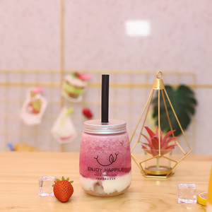 ขวดน้ำพลาสติก PET รูปตัวยู ขนาด 350 มล. 500 มล. 650 มล. แบบกำหนดเอง พร้อมฝาปิด สำหรับชาเย็น น้ำนม เครื่องดื่ม น้ำมะนาว - Product Image 5