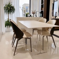 WESOME Factory Acryl Tisch möbel Sinter steinplatte Esstisch Großhandel Commercial Diner Desk