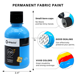 <span class=keywords><strong>Peinture</strong></span> <span class=keywords><strong>textile</strong></span> non toxique Artecho <span class=keywords><strong>pour</strong></span> vêtements - Noir 250 ml/8,45 oz <span class=keywords><strong>Peinture</strong></span> permanente imperméable <span class=keywords><strong>pour</strong></span> tissu <span class=keywords><strong>Peinture</strong></span> <span class=keywords><strong>textile</strong></span> Fournitures d'art - Product Image 3