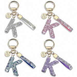 Porte-clés en alliage de <span class=keywords><strong>zinc</strong></span> en gros pour femmes et filles, brillant et mignon, pour sac à dos et clés de voiture, modèle Y164 - Product Image 3