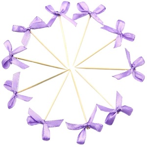 Pink Bow Cupcake Decorations Reusable Birthday Party Cake Toppers for Girls Child Events - Product Image 5