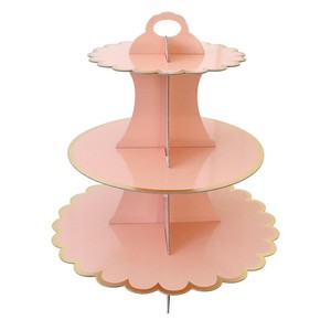 3-Layer Round Aniversário Cupcake Sobremesa DIY Paper Craft Stand Sobremesa <span class=keywords><strong>Display</strong></span> <span class=keywords><strong>Rack</strong></span> de Casamento Fontes Do Partido Do Bolo Ferramentas - Product Image 4