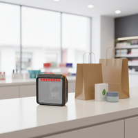 Escáner de Código de Barras de Escritorio Omnidireccional de Ventana Grande con Lectura Continua y Sensor Automático JINGXIN para Punto de Venta