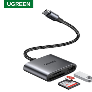 Ugreen 3 Trong 1 USB C SD Đầu Đọc Thẻ Đa Chức Năng Đầu Đọc Thẻ <span class=keywords><strong>Adapter</strong></span> Loại C Micro SD Bộ Nhớ Đầu Đọc Thẻ Cho Máy Tính - Product Image 1
