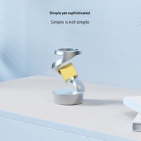 Gyroscope lévitant en métal à double anneau, Fidget Spinner avec contrepoids géométrique, Jouet de décompression cinétique pour adulte, EDC Fidget RTS Personnalisé