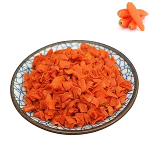 Granulés de carottes séchées Cubes de carottes déshydratées Flocons de carottes déshydratées
