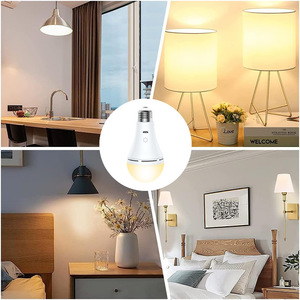 LED Bulb E26 <b>Rechargeable</b> <b>USB</b> Touch Control Tri Color Remote Home <b>Lighting</b> - Product Image 4