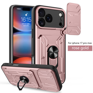 Lentille de <span class=keywords><strong>protection</strong></span> LJ-17PM pour <span class=keywords><strong>iPhone</strong></span> 17 Pro Max coque de téléphone anti-dérapant anti-chute ventouse magnétique fenêtre caméra protecteur - Product Image 1