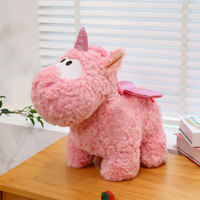 Nouvelle Peluche Licorne Gemini aux Grandes Yeux, Ailes d'Amour, Poney Arc-en-ciel, Mignonne Poupée Tianma pour le Commerce Extérieur