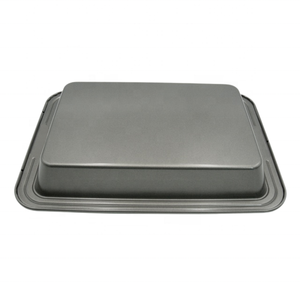 Plaque de cuisson rectangulaire de 33 cm x 23 cm, épaisse, avec poignée large, revêtement antiadhésif de qualité supérieure, pour la cuisson multifonction à domicile - Product Image 2