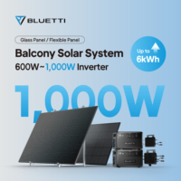 Système Solaire de Balcon EU 800W Kit Plug and Play avec Micro-Onduleur et Batterie Certifié CE Économisez de l'Électricité pour Maison Appartement