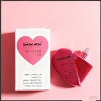 Huile pour cuticules à la vitamine E SAGALAGA, huile réparatrice pour cuticules, soin des cuticules pendant la nuit pour peaux abîmées, ongles fins, 20 ml, huile de soin des ongles en roll-on