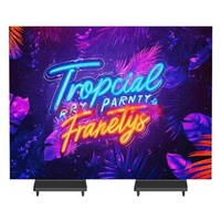 Écran d'affichage publicitaire LED à trois volets couleur pleine pour intérieur