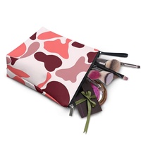 Pochette de voyage pour maquillage, pochette à main pour femme, sac organisateur, sac cosmétique personnalisé camouflage violet, POD 1 pièce MOQ, votre logo personnalisé